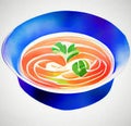 Ramen - abstract digital art Royalty Free Stock Photo