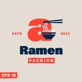 Ramen Alphabet Logo A