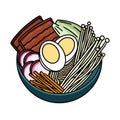 Ramen Icon, Ramen Illustration, Japanese Ramen, Korean Ramen, Ramen Vector, Ramen Noodles