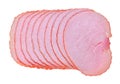 Ramen pork isolated on white background