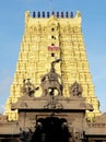 View of Arulmigu Ramanathaswamy Temple in Rameshwaram.