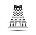 Rameshwaram Temple illustration vector icon