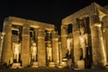 Luxor Temple at night Royalty Free Stock Photo