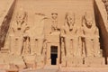 Ramesses II sits at Abu Simbel Royalty Free Stock Photo