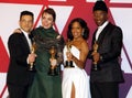 Rami Malek, Olivia Colman, Regina King and Mahershala Ali Royalty Free Stock Photo