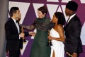 Rami Malek, Olivia Colman, Regina King and Mahershala Ali Royalty Free Stock Photo