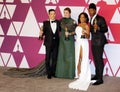 Rami Malek, Olivia Colman, Regina King and Mahershala Ali Royalty Free Stock Photo