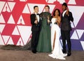 Rami Malek, Olivia Colman, Regina King and Mahershala Ali Royalty Free Stock Photo