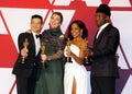 Rami Malek, Olivia Colman, Regina King and Mahershala Ali Royalty Free Stock Photo