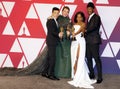 Rami Malek, Olivia Colman, Regina King and Mahershala Ali Royalty Free Stock Photo