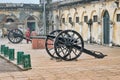 The interior of the historical Ramnagar Fort in Varanasi, India Royalty Free Stock Photo