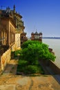 Ramnagar fort by Ganges river Royalty Free Stock Photo