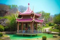 Ramoji Film city and Amusement Park Japanese Garden Royalty Free Stock Photo