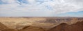 Ramon Canyon panorama, Israel Royalty Free Stock Photo