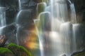 Ramona Falls with rainbow Royalty Free Stock Photo