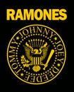 RAMONES PRESIDENT BAND LOGO Royalty Free Stock Photo