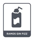 ramos gin fizz icon in trendy design style. ramos gin fizz icon isolated on white background. ramos gin fizz vector icon simple