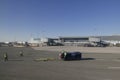 Ramp Agents Returning an Aircraft Tug Truck to Gate at JFK Airport