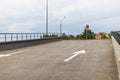 A ramp for cars to enter from an underground parking lot to a multi-storey residential building Royalty Free Stock Photo