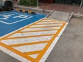 Ramp in disable parking spot