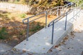 A ramp with a smooth descent for people with limited mobility and people with disabilities