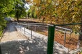 A ramp with a smooth descent for people with limited mobility and people with disabilities