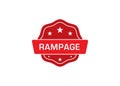Rampage label sticker,Rampage Badge Sign Royalty Free Stock Photo