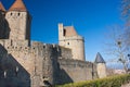 Rampart of Carcassonne Royalty Free Stock Photo