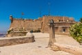 Rampart of castle of Santa Barbara in Alicante, Spain Royalty Free Stock Photo