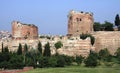 Rampart of istanbul, Turkey Royalty Free Stock Photo