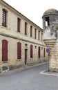 Ramparts corner of Aigues-Mortes, France Royalty Free Stock Photo