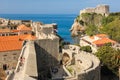 Ramparts and Fort Lovrijenac. Dubrovnik. Croatia Royalty Free Stock Photo