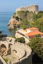 Ramparts and Fort Lovrijenac. Dubrovnik. Croatia Royalty Free Stock Photo