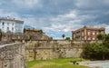 Ramparts in the old town of Hondarribia, Spain Royalty Free Stock Photo