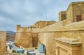 The ramparts of Rabat Citadel, Victoria, Gozo Island, Malta Royalty Free Stock Photo