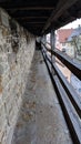 Ramparts in Rothenburg ob der Tauber, German Village Royalty Free Stock Photo