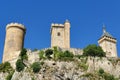 Ramparts and towers of Foix castle Royalty Free Stock Photo