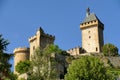 Ramparts and towers of Foix castle Royalty Free Stock Photo