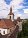 Ramparts Walls in Murten, Switzerland.