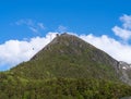 Rampestreken viewpoint (537 meters above sea level) is one of the most popular hikes in Ãâ¦ndalsnes Royalty Free Stock Photo