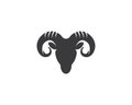 Rams head logo design icon