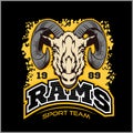 Rams logo for a sport team
