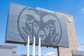 Rams sign at Canvas Stadium at the Colorado State University in Fort Collins