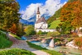 Ramsau, Germany - Autumn landscape in Berchtesgaden Royalty Free Stock Photo