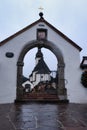 Arch leading to cemetery in Ramsau