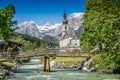 Ramsau mountain village, Berchtesgadener Land, Bavaria, Germany Royalty Free Stock Photo