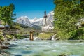 Ramsau mountain village, Berchtesgadener Land, Bavaria, Germany Royalty Free Stock Photo