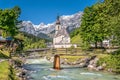 Ramsau mountain village, Berchtesgadener Land, Bavaria, Germany Royalty Free Stock Photo