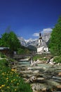 Ramsau Village In The Alps