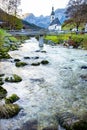 Ramsauer Ache River Royalty Free Stock Photo